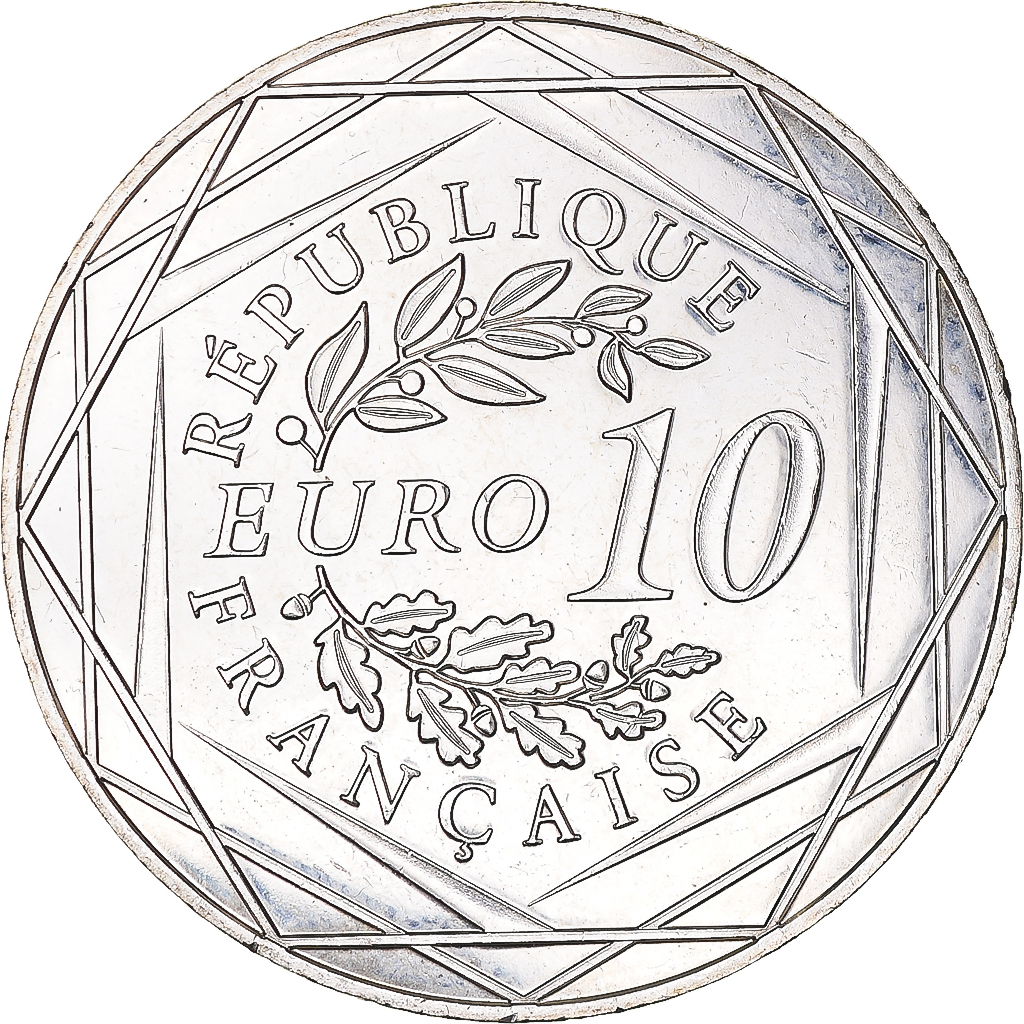France, 10 Euro, Coq, 2015, , Silver, Gadoury:EU727