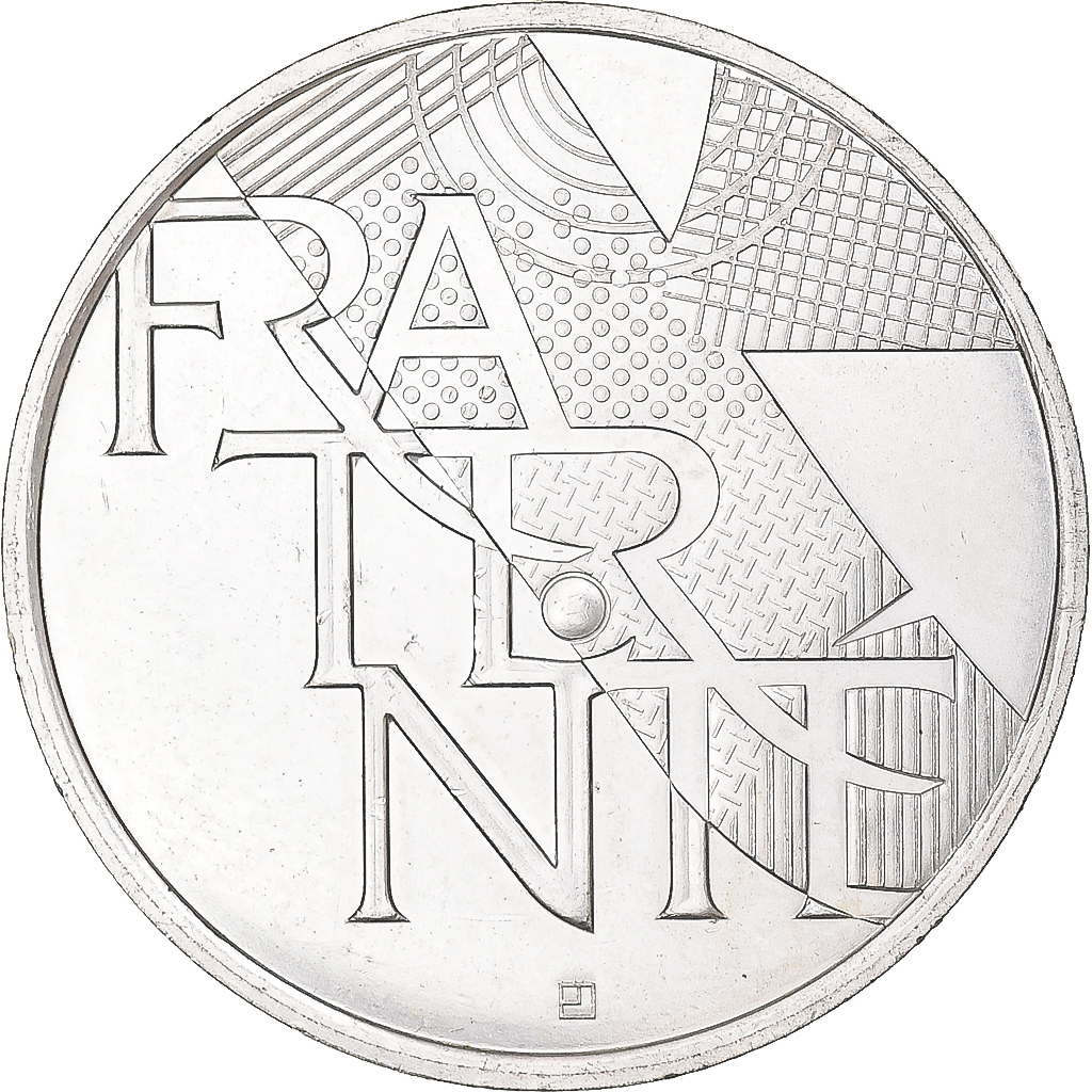 France, 5 Euro, 2013, Monnaie de Paris, Fraternité, AU(50-53), Silver