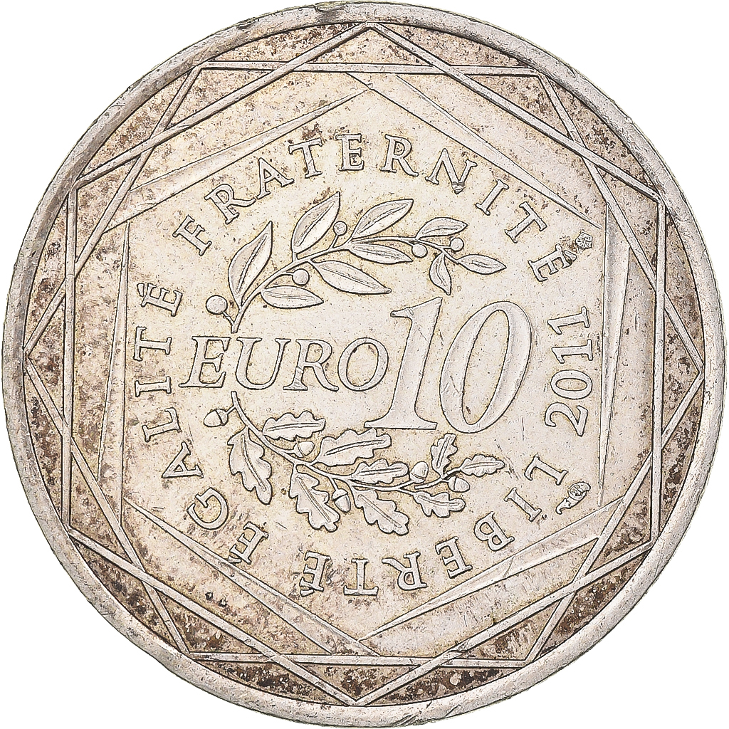 Frankreich, 10 Euro, 2011, Monnaie de Paris, Bretagne, SS, Silber