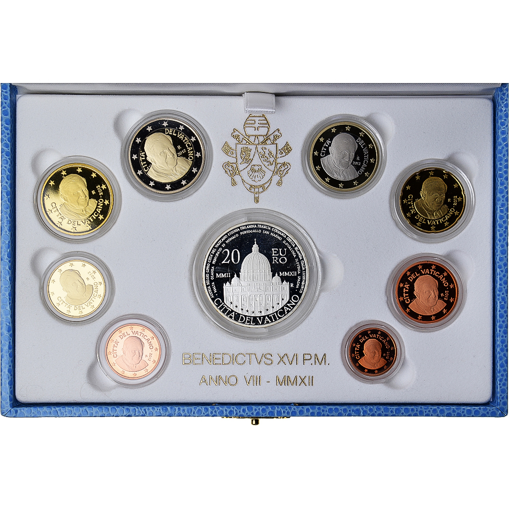 Vatican, Pape Benoît XVI, Set 1 ct. - 20 Euro, 10 Ans de l'Euro, BE, 2012