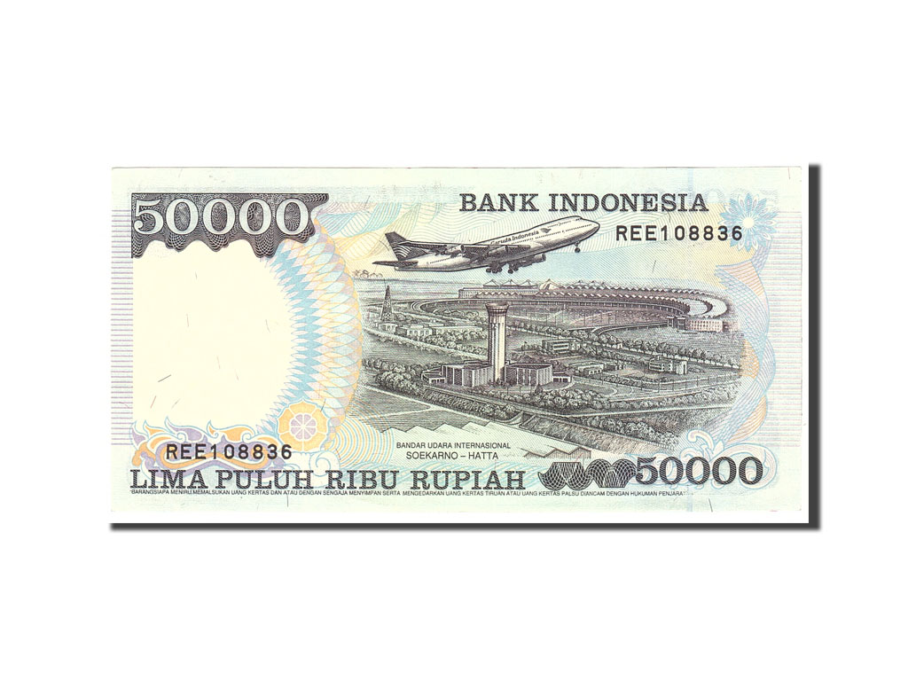 Banknote, Indonesia, 50,000 Rupiah, 1997, 1995, KM:136c, UNC(65-70)