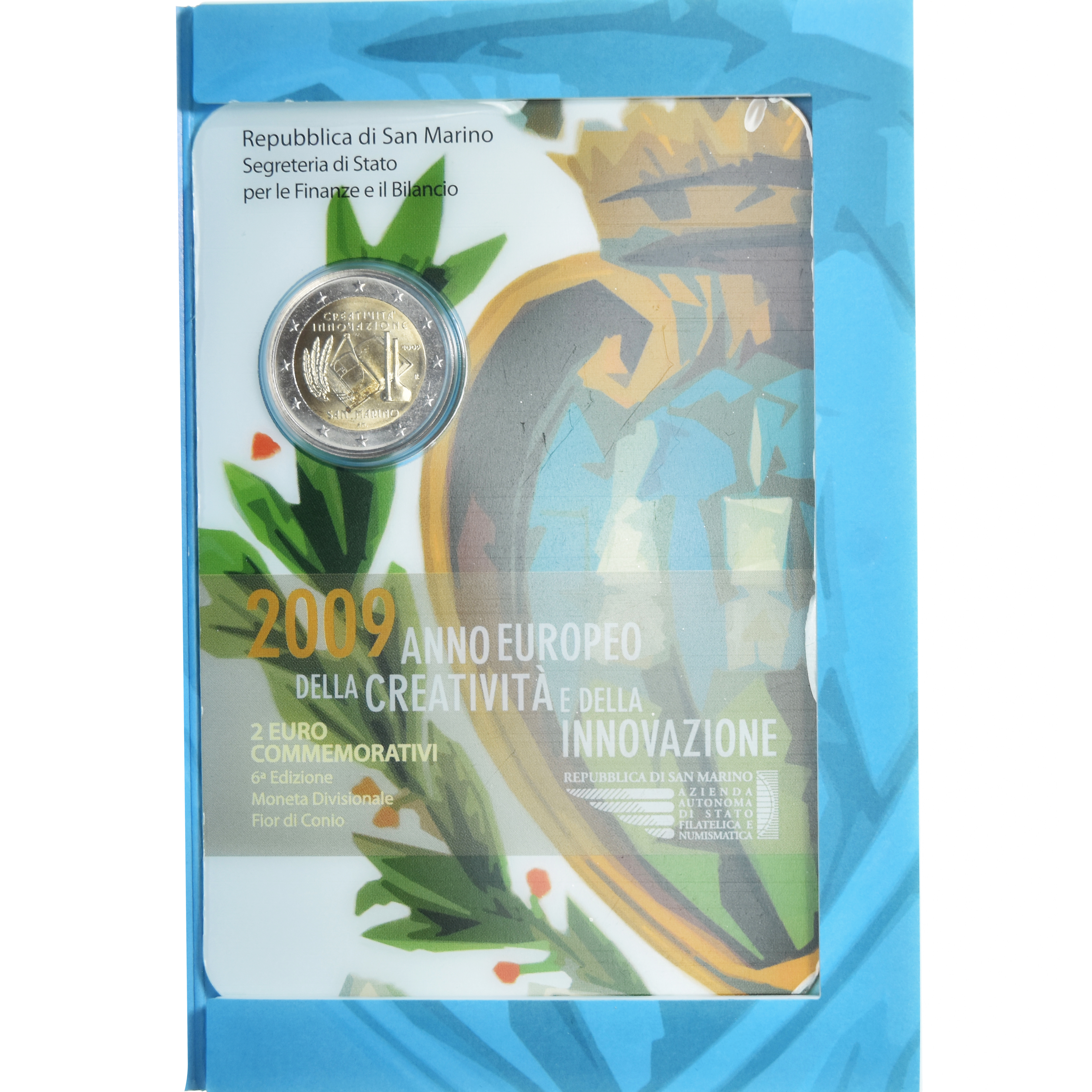 San Marino, 2 Euro, année européenne de la créativité, 2009, Rome