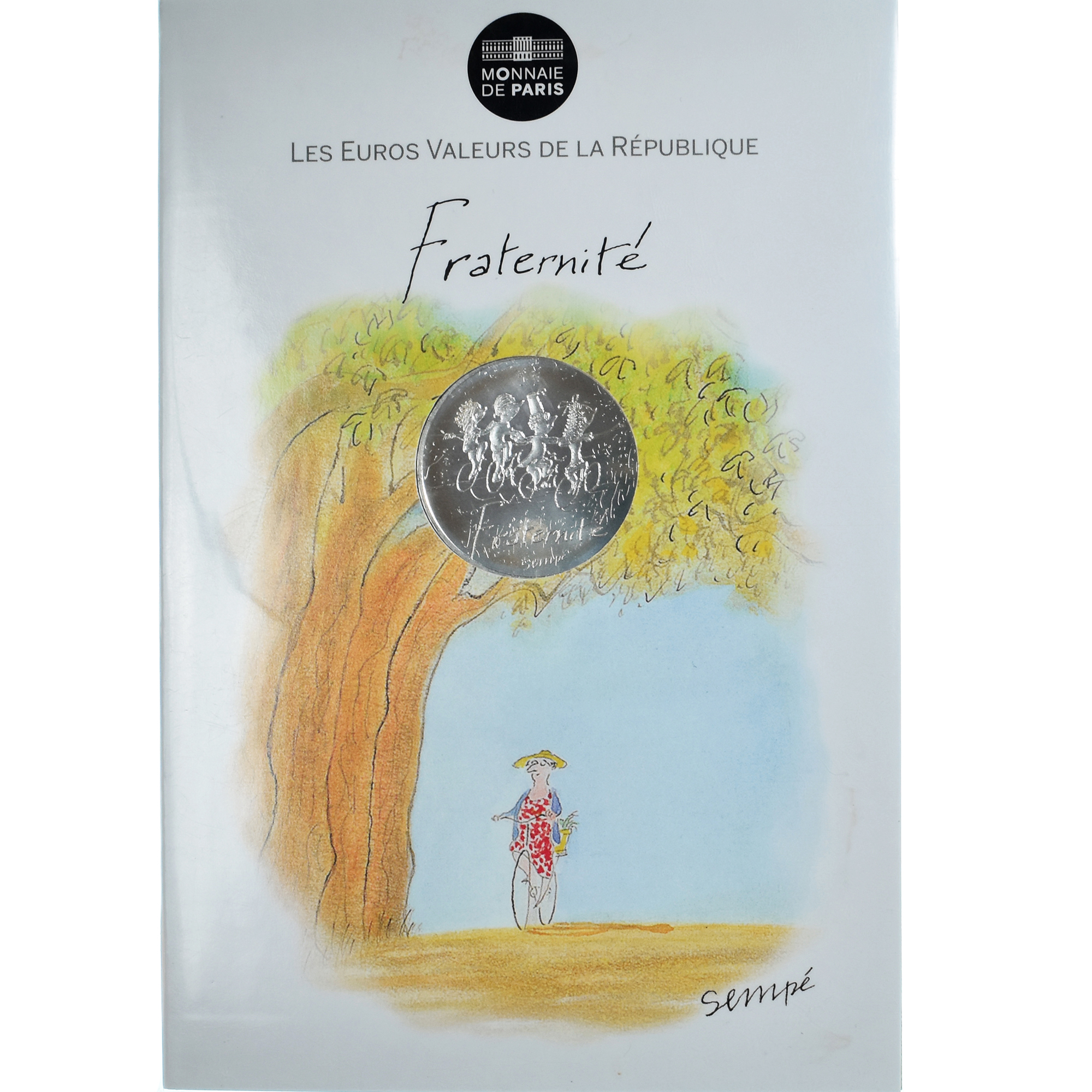 France, 10 Euro, Fraternité, 2014, SEMPÉ - FRATERNITÉ, , Silver