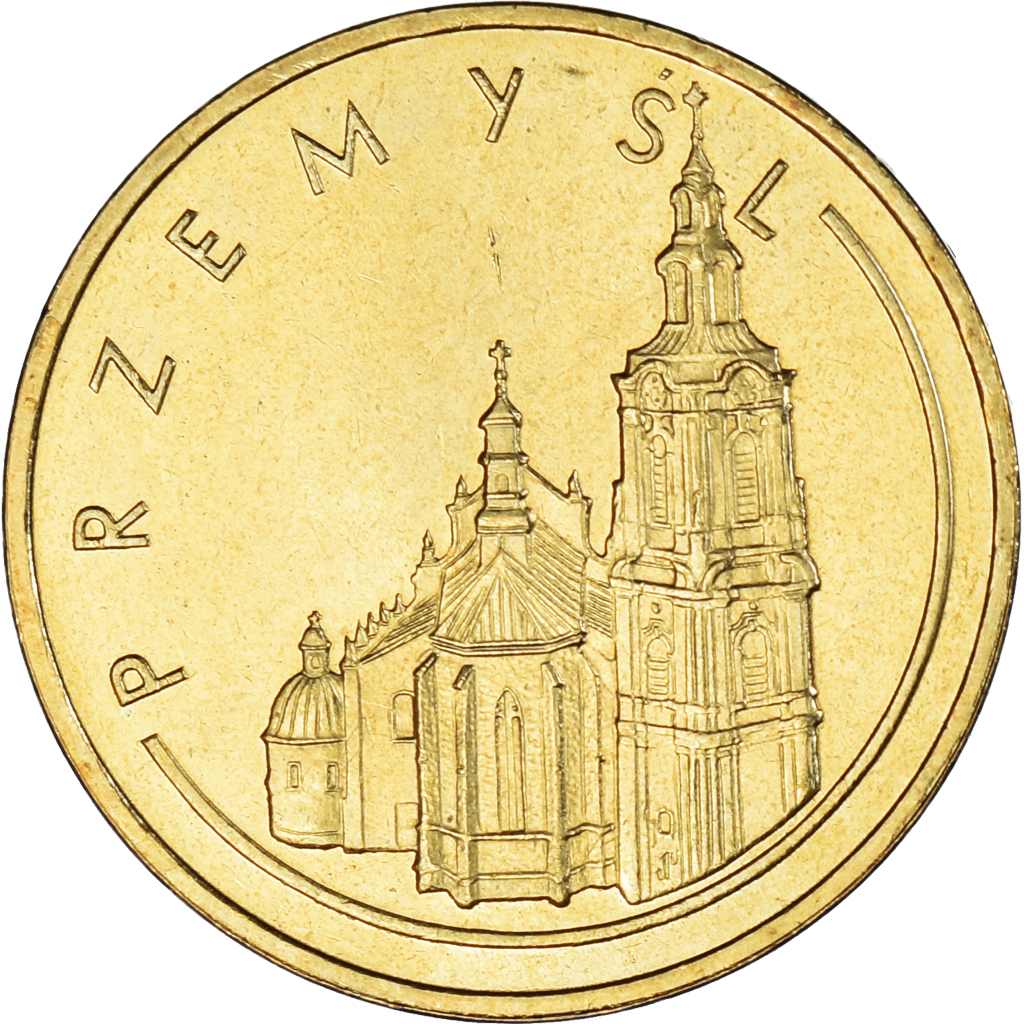 Coin, Poland, 2 Zlote, 2007, Warsaw, Przemysl, , Brass, KM:618