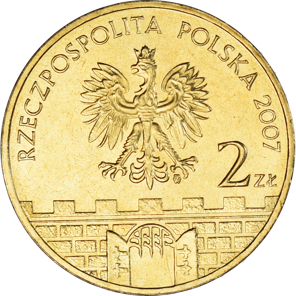 Coin, Poland, 2 Zlote, 2007, Warsaw, Przemysl, , Brass, KM:618