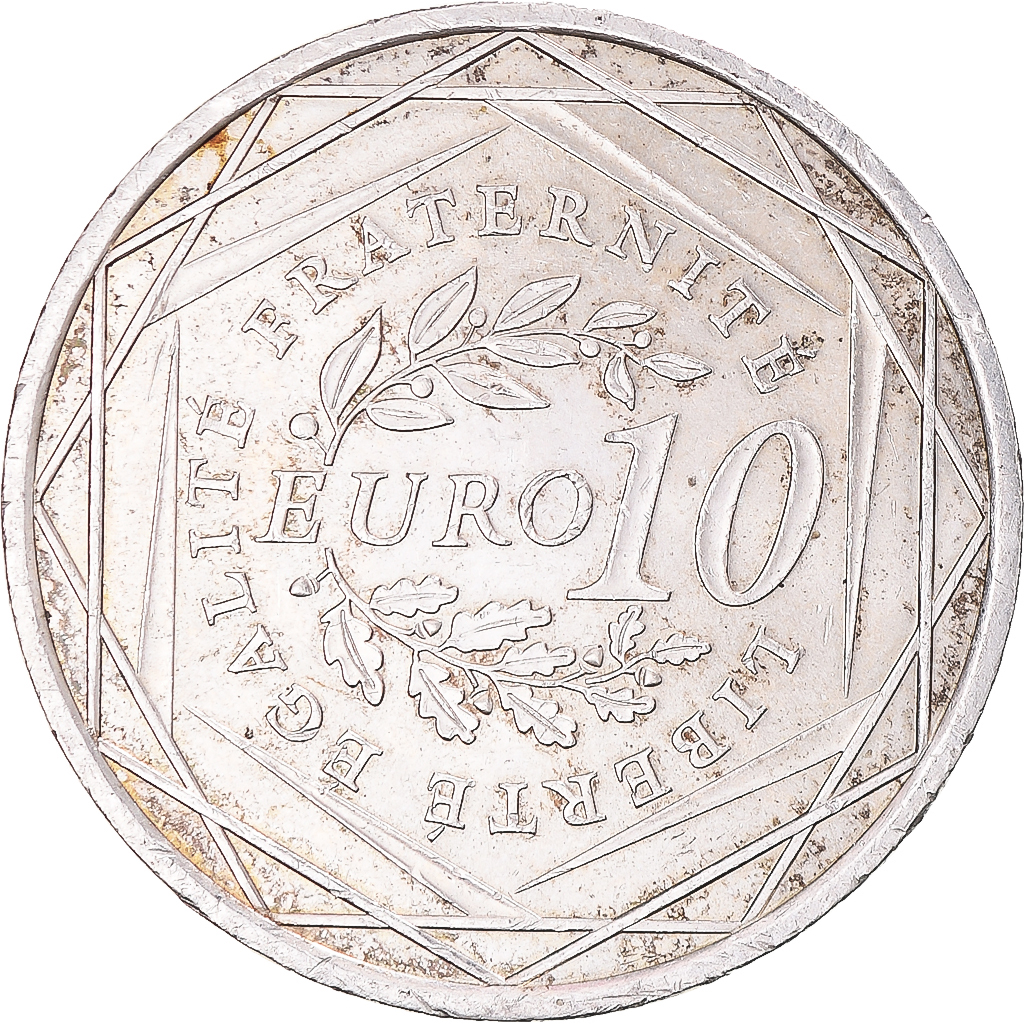 France, 10 Euro, 2009, Semeuse, TTB+, Argent