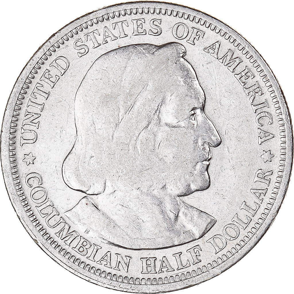Coin, United States, Half Dollar, 1893, U.S. Mint, Philadelphia,