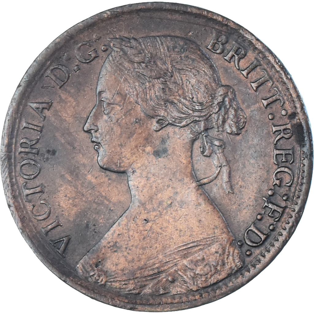 Coin, Great Britain, Victoria, Farthing, 1872, , Bronze, KM:747.2