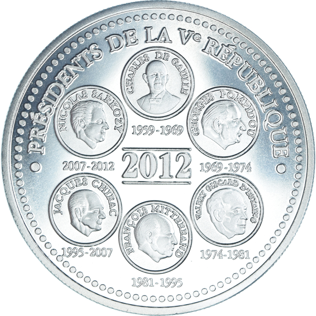 France, Medal, L'Elysée, Politics, 2012, , Copper-nickel