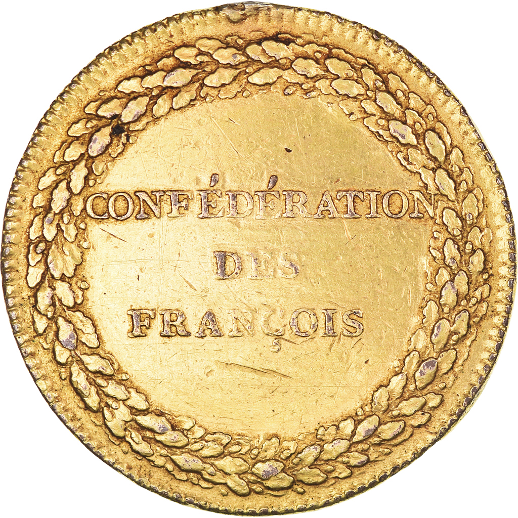 France, Medal, Constitution, Confédération des François, Paris, History