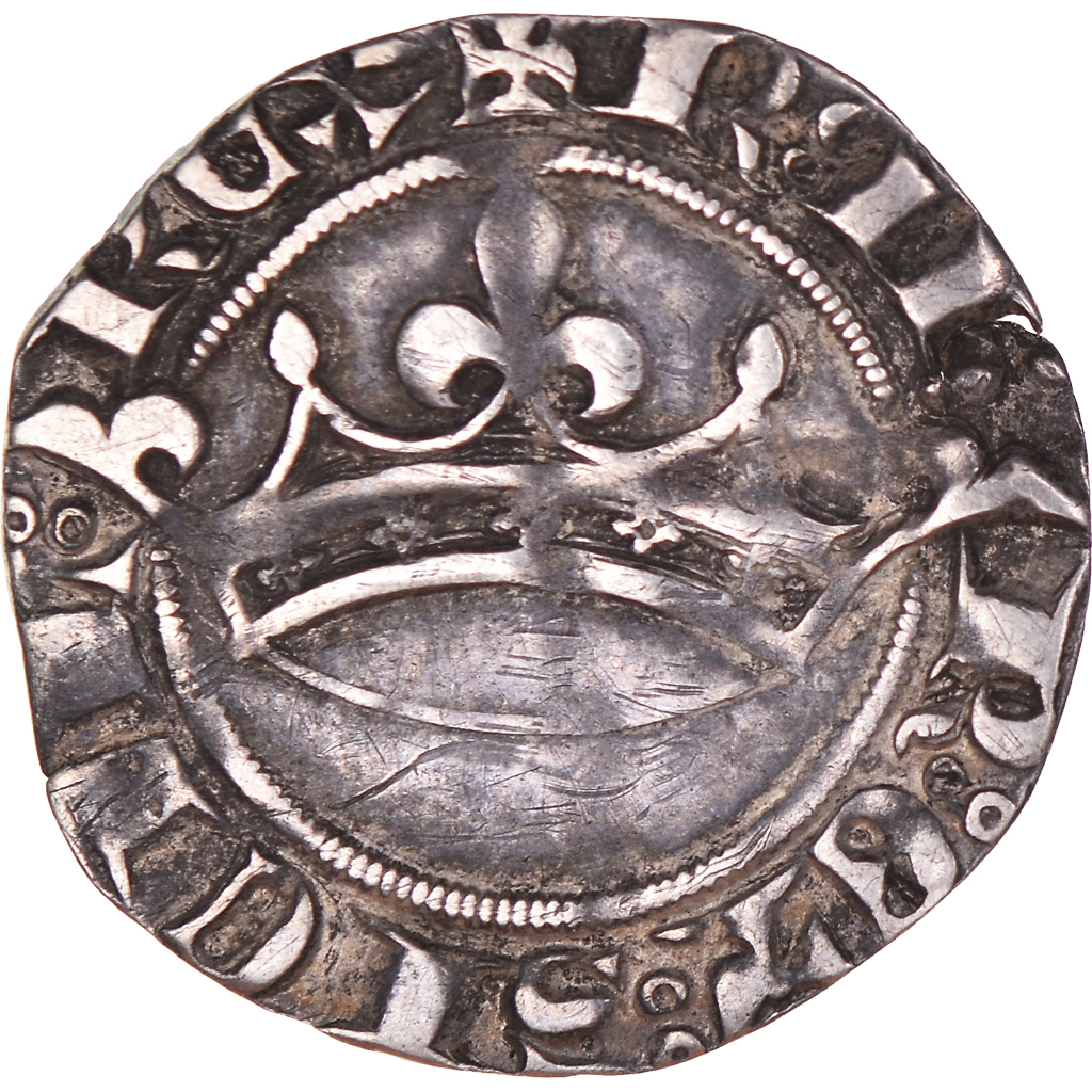 Coin, France, Robert d'Anjou, Sol coronat, Avignon, AU, Silver