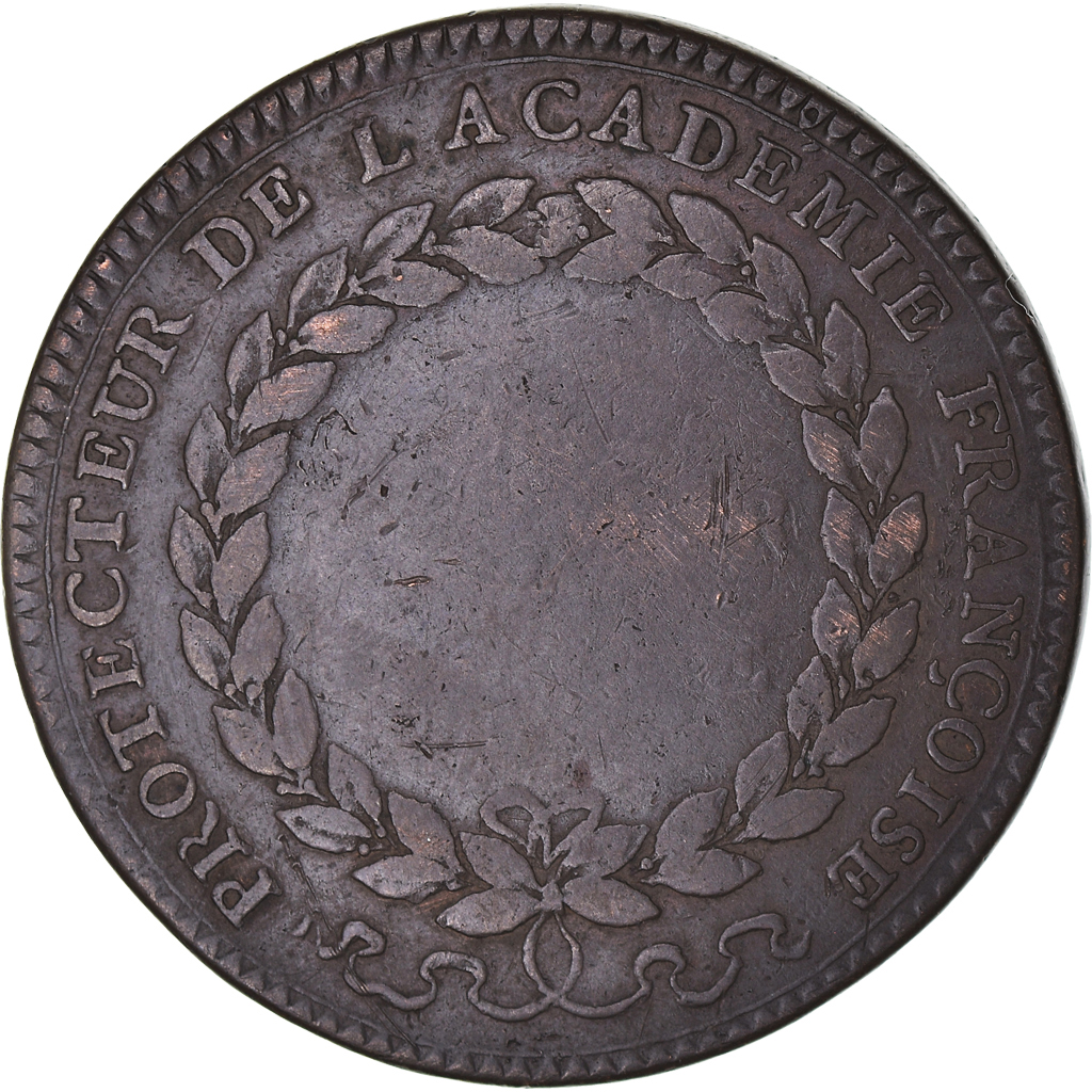 France, Token, Royal, Louis XVI, Protecteur de l'Académie Française, History