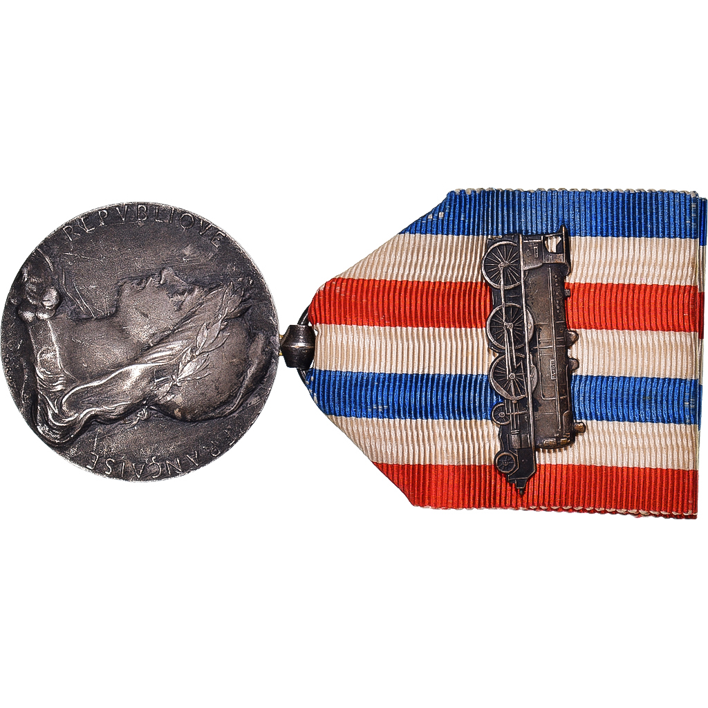 France, Médaille d'honneur des chemins de fer, Railway, Medal, 1936, Very Good