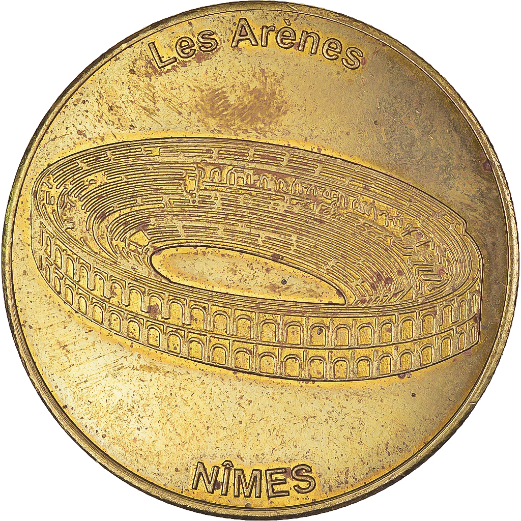 France, Token, Tourist Token, Les Arènes de Nimes, , Copper-nickel