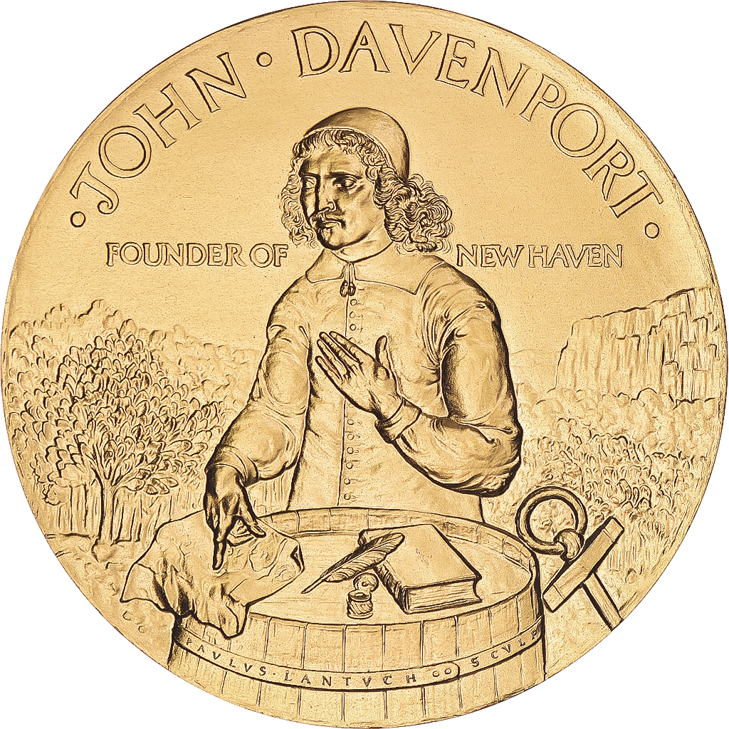 United Kingdom, Medal, John Davenport, Founder of New Haven, History, 1988