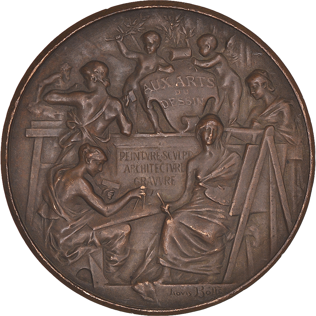 France, Medal, Ecole Nationale d'Art Décoratif, Limoges, Bottée, 