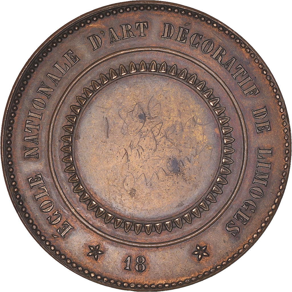 France, Medal, Ecole Nationale d'Art Décoratif, Limoges, Bottée, 