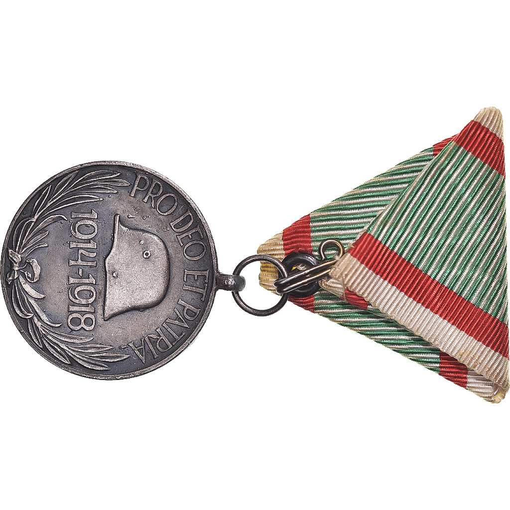 Hungary, Pro Deo et Patria, WAR, Medal, 19141918, Excellent Quality, Silvered