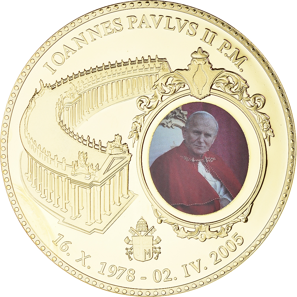 Pièce En Argent Fin 2014 - Pape Jean-Paul II - Tirage : 8 500
