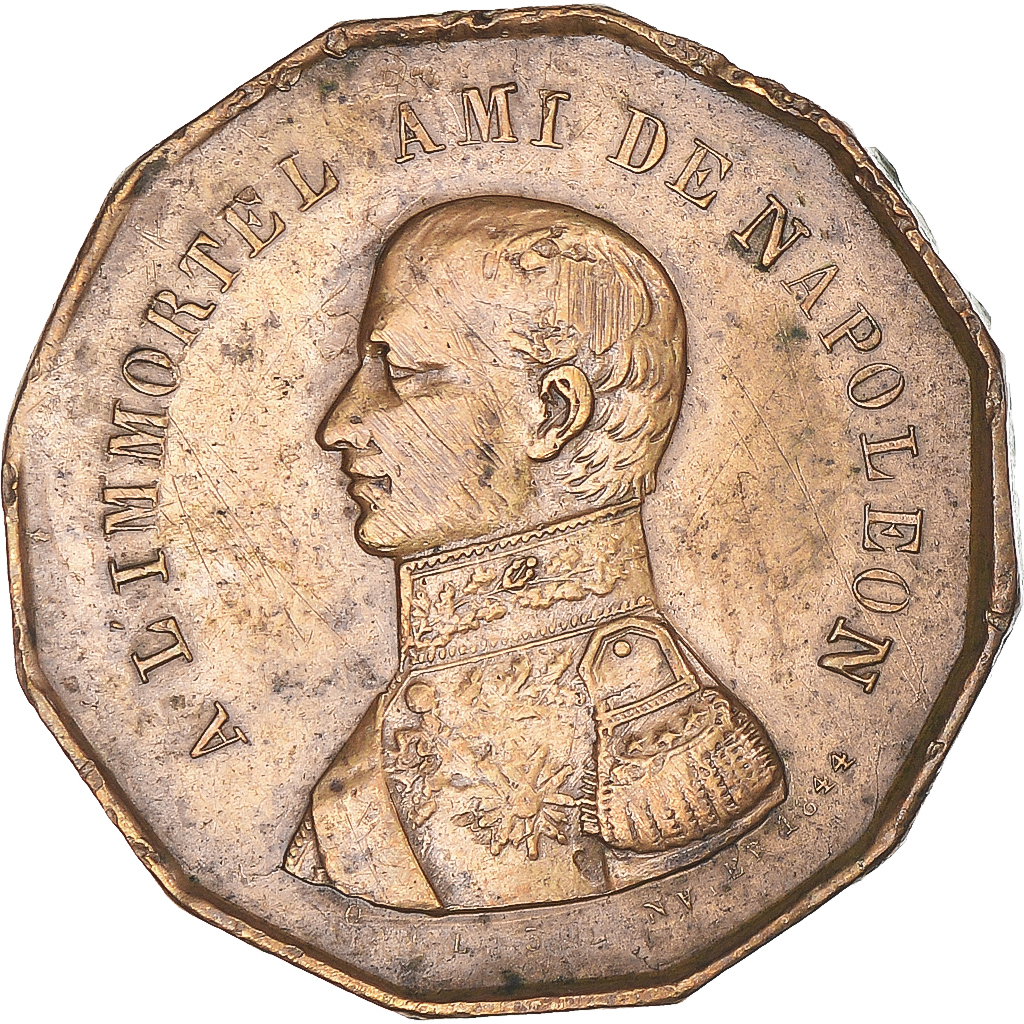 France, Token, Général Bertrand, Fidèle Ami de Napoléon, History, 1844