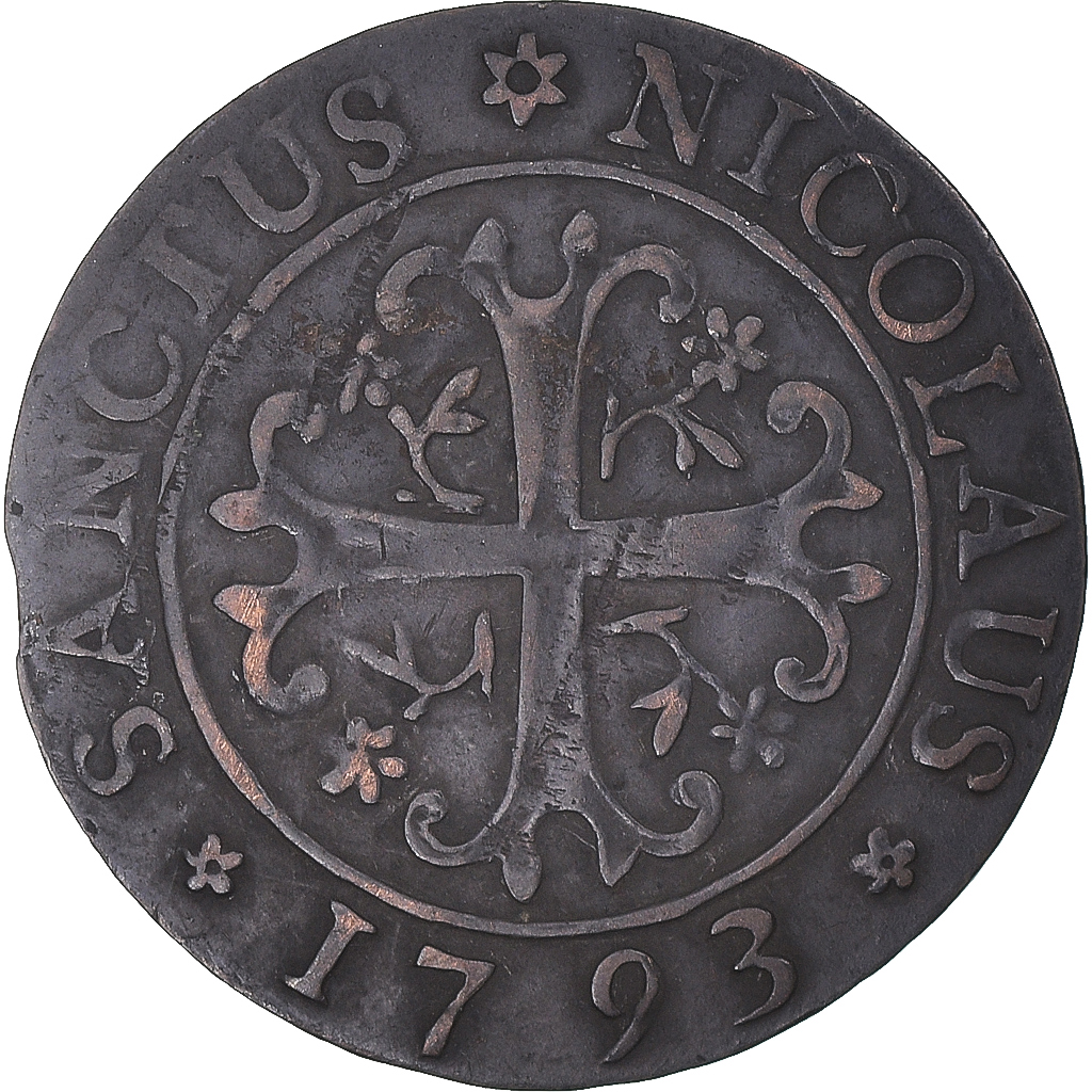 Coin, SWISS CANTONS, FREIBURG, 2 Kreuzer, 1793, Fribourg, , Billon
