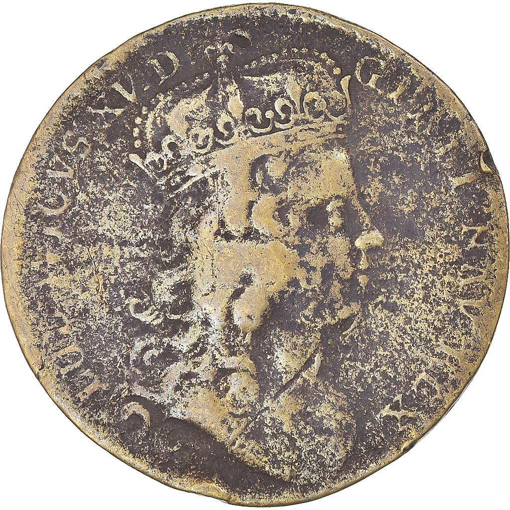 France, Token, Louis XV, Prise de Fontarabie, Nuremberg, , Brass
