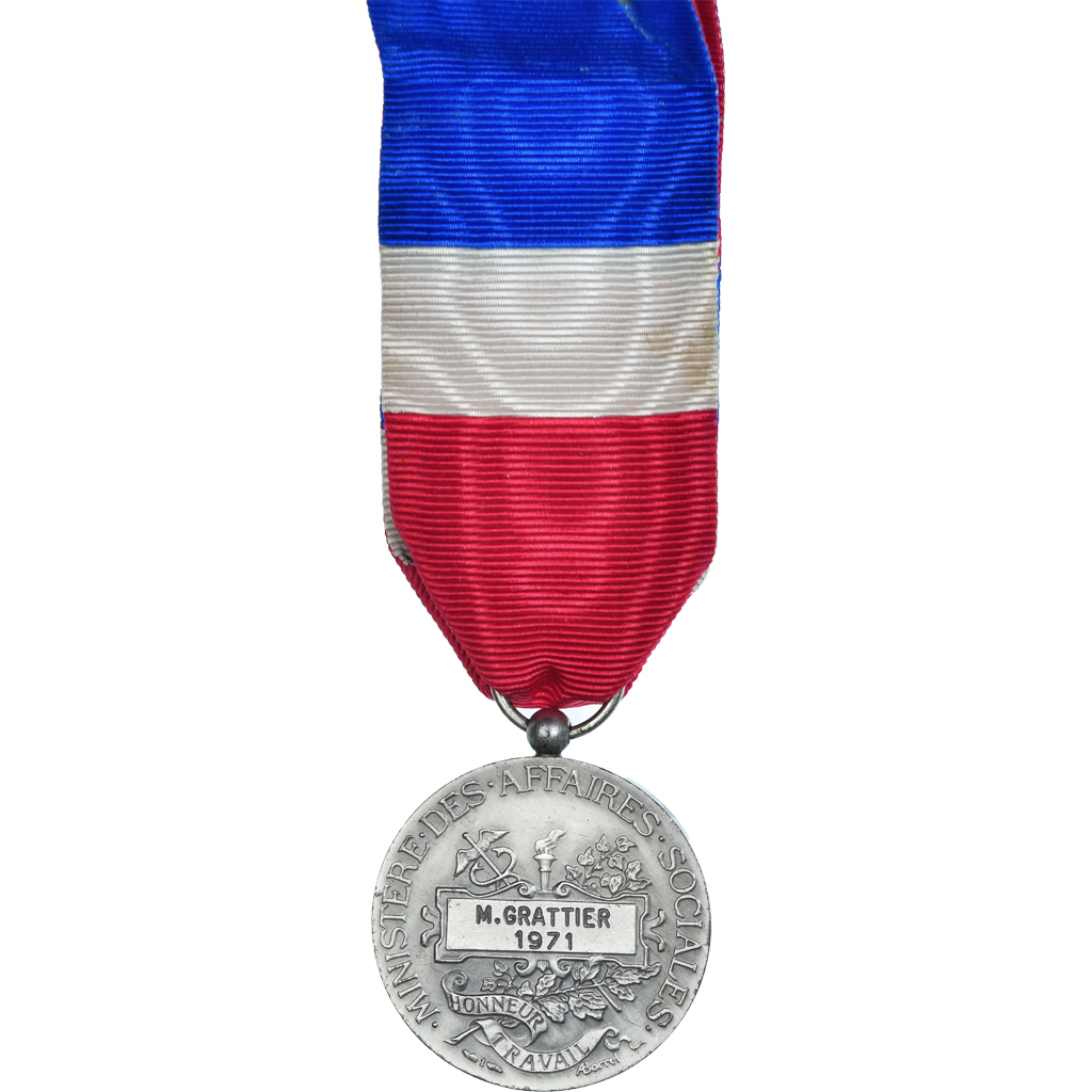 France, Honneur et Travail, Ministère des Affaires Sociales, Medal, 1971