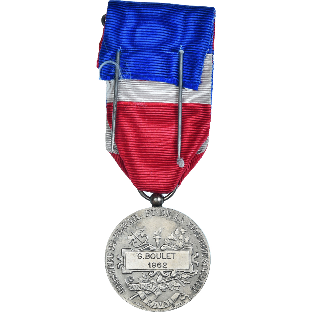 France, Ministère du Travail et de la Sécurité Sociale, Medal, 1962