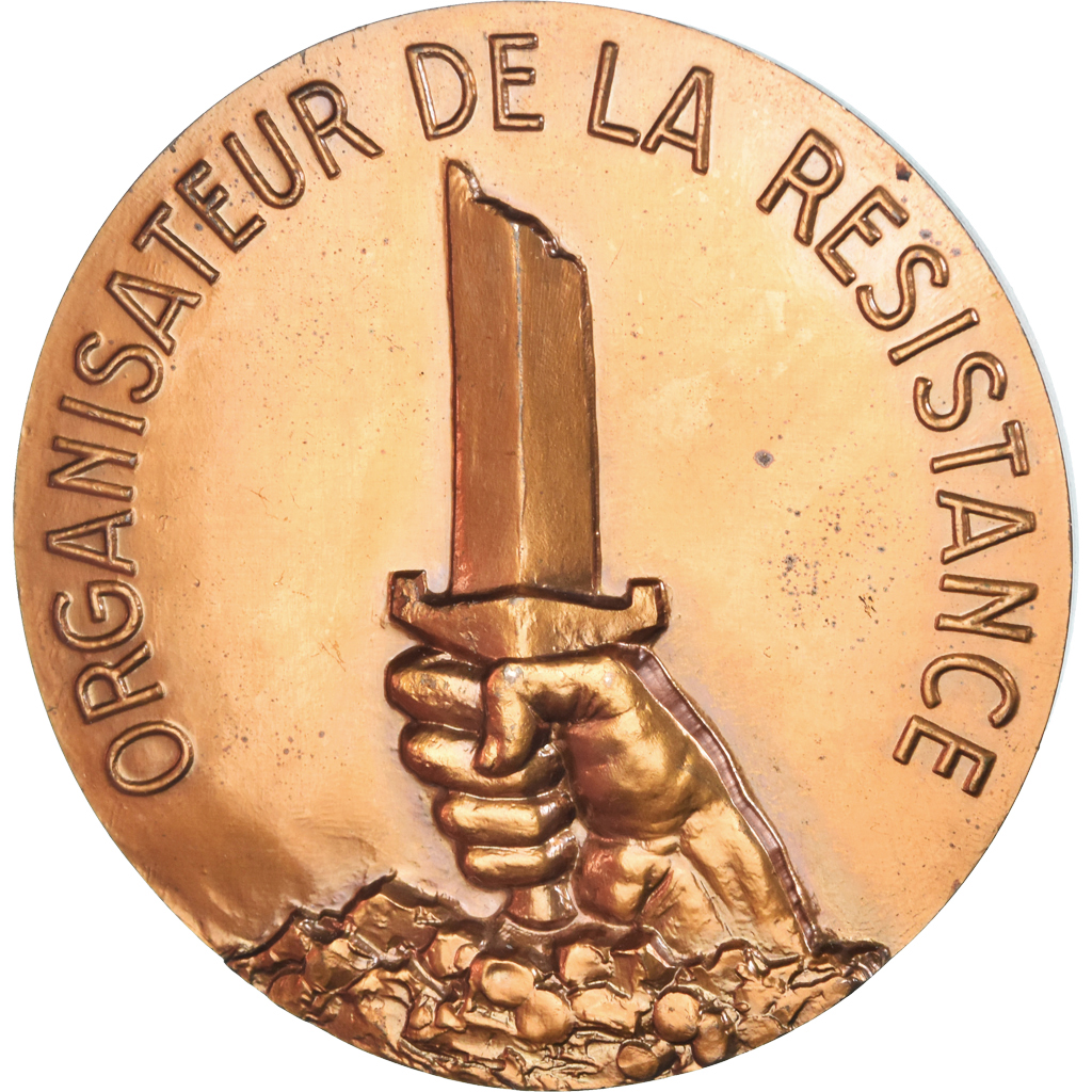 France, Medal, Jean Moulin, Organisateur de la Résistance, WAR, Courbier