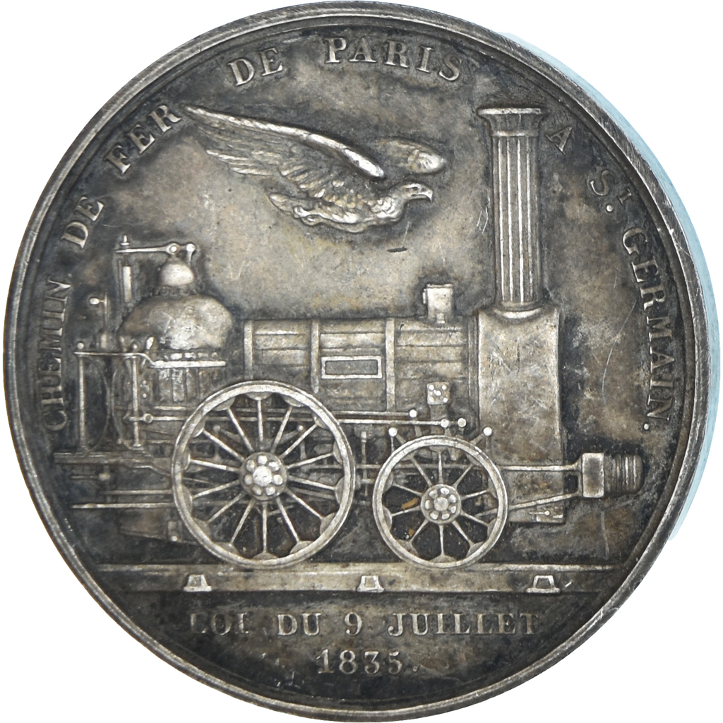 France, Medal, Liquidation de la Compagnie des Chemins de Fer de l'Ouest, 1909
