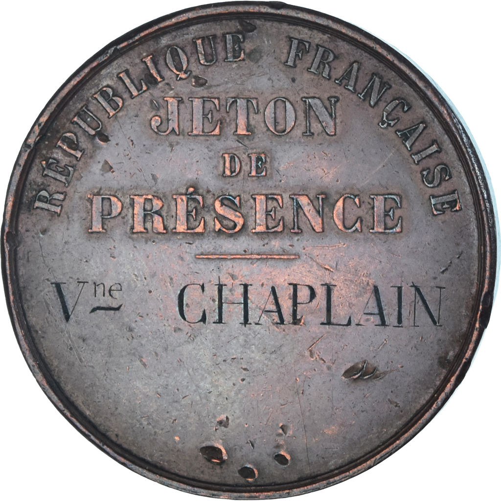 France, Token, The French Revolution, La Commune, Jeton de Présence, History
