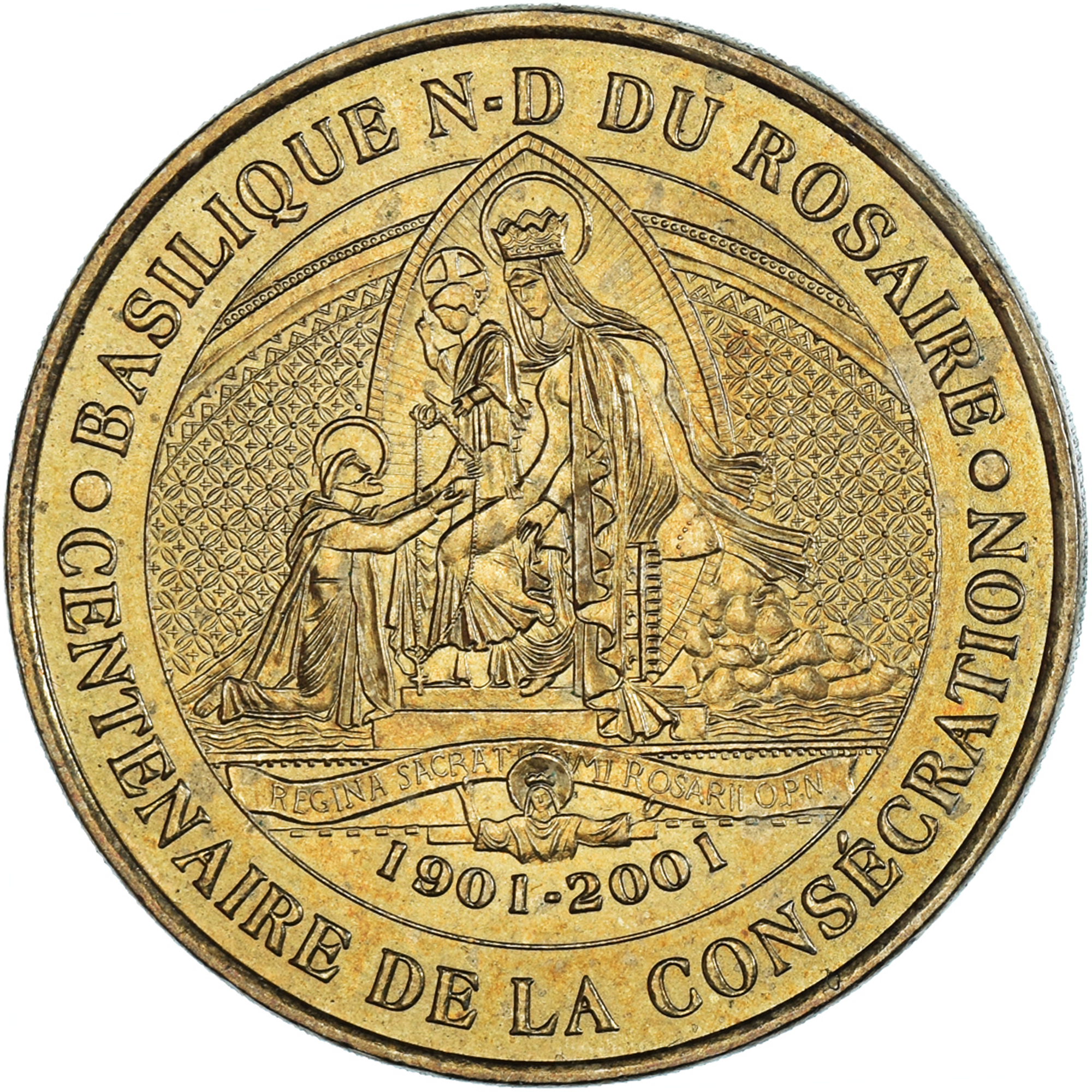 France, Token, Touristic token, Sanctuaire de Notre Dame du Rosaire, Lourdes
