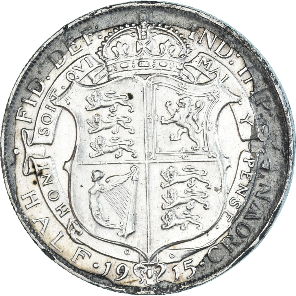 イギリス1915 Crown Coin e V Silver イギリス1915 Crown Coin George V Silver Shilling 1915 - Silver