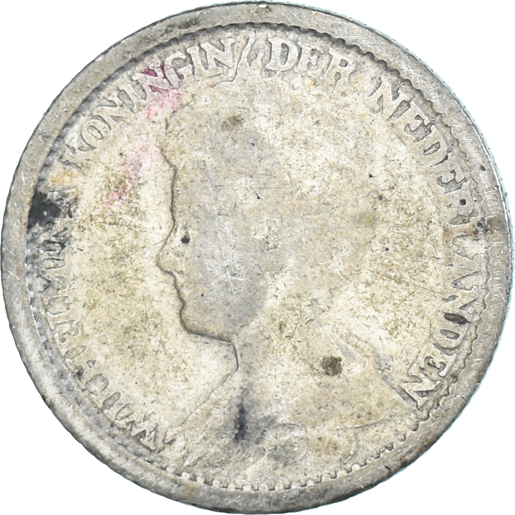 Coin, Netherlands, Wilhelmina I, 25 Cents, 1918, Utrecht, , Silver