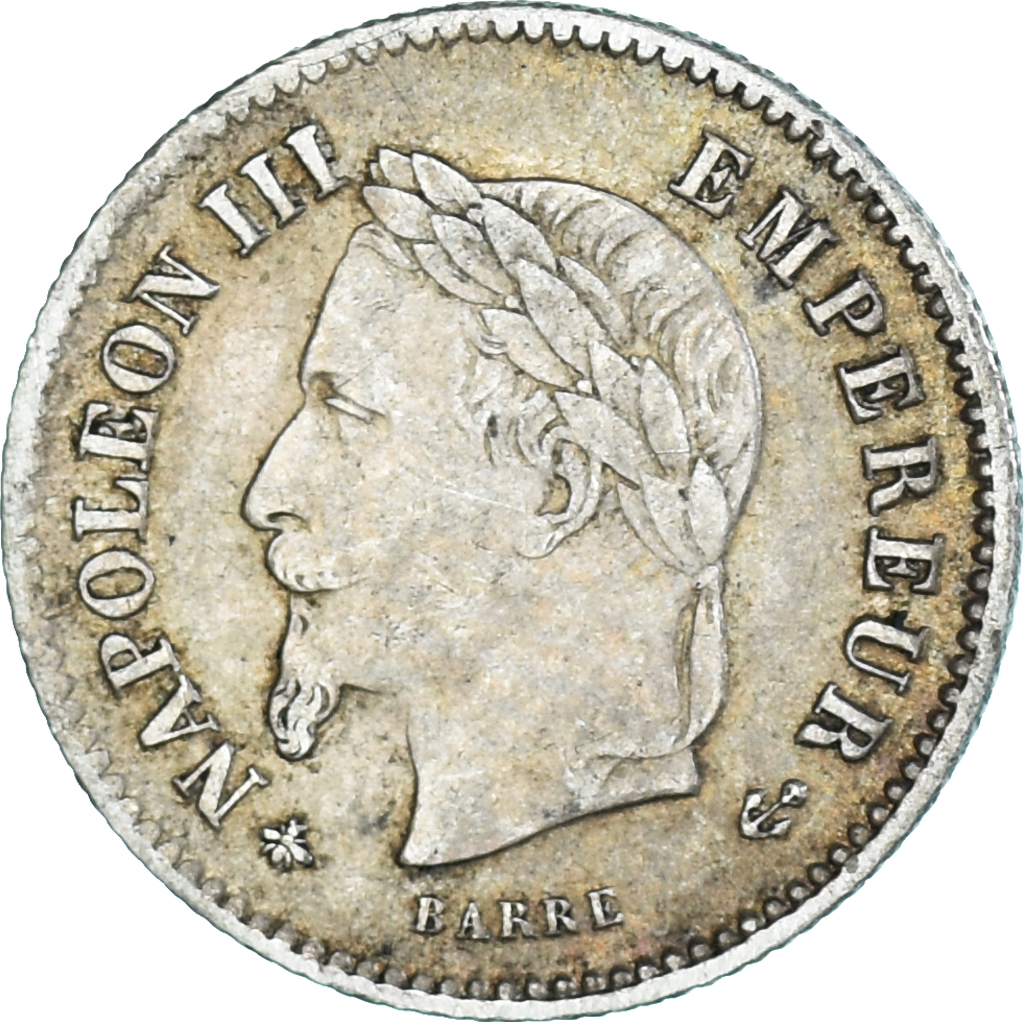 Coin, France, Napoleon III, Napoléon III, 20 Centimes, 1867, Paris, 