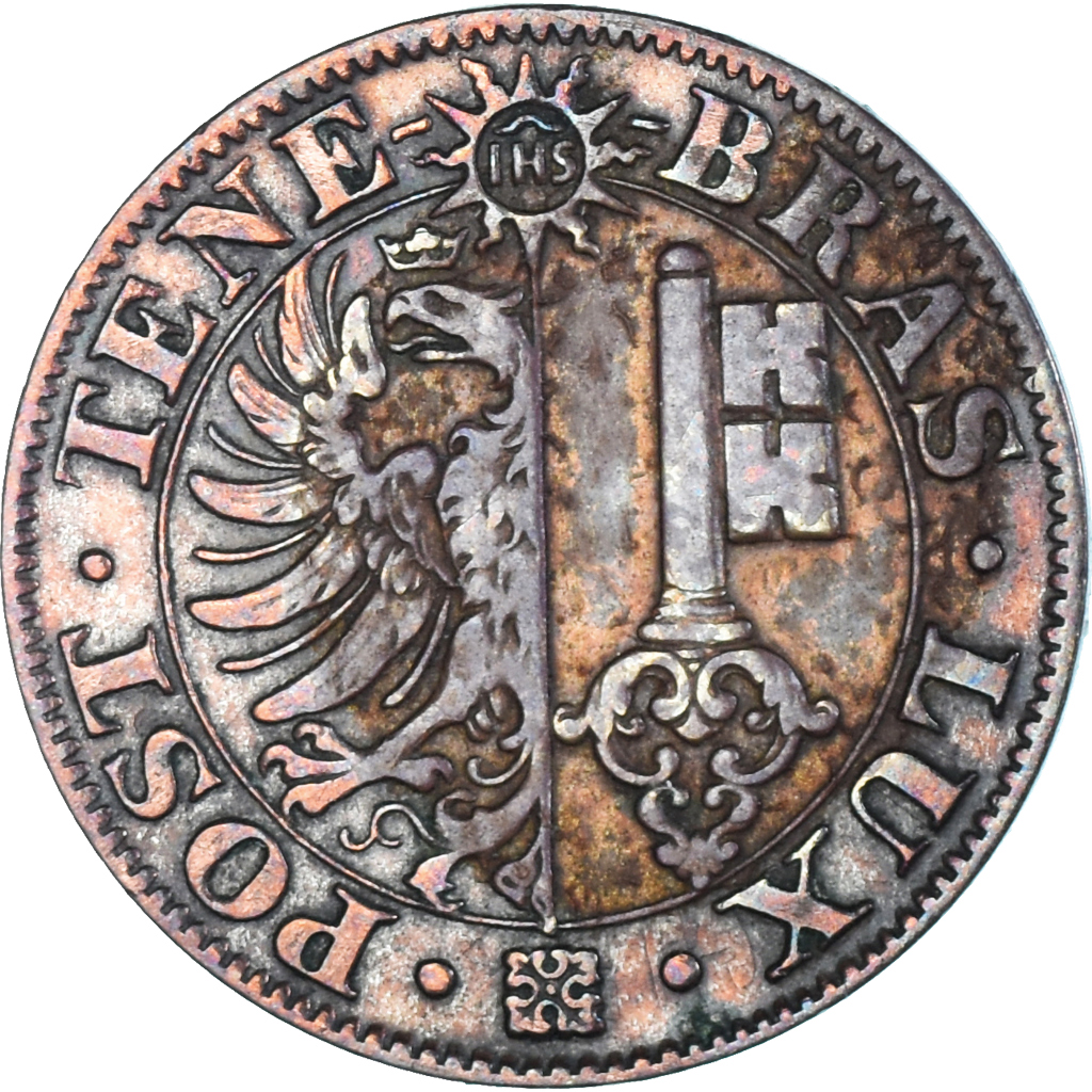Coin, SWISS CANTONS, GENEVA, 5 Centimes, 1840, , Billon, KM:131