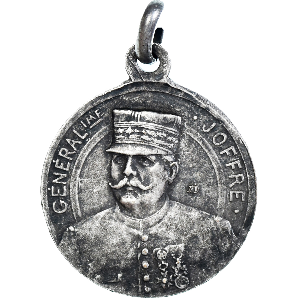 France, Medal, Général Joffre, Gloire aux Alliés, WAR, 1914-1915,