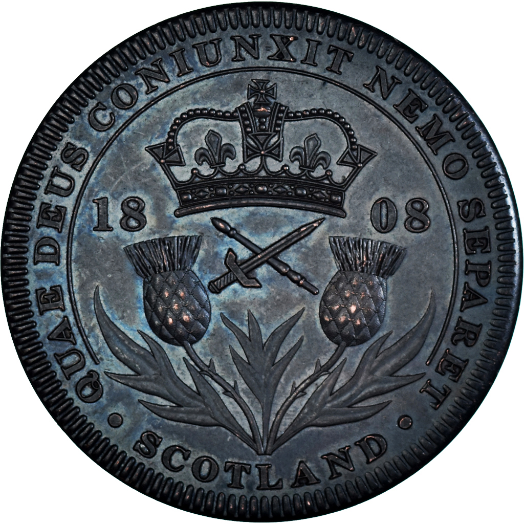 Scotland, Crown, George III, 2007, Restrike, , Copper