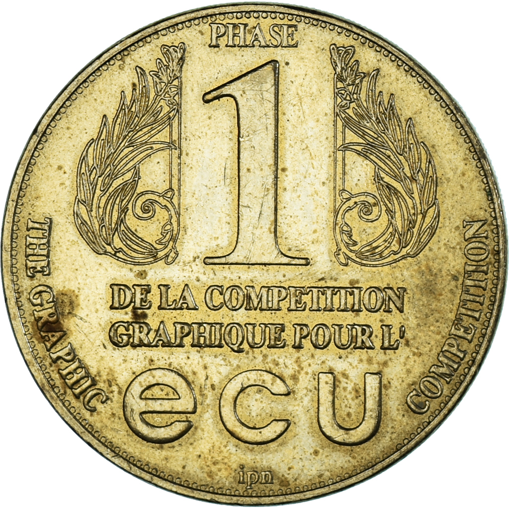France, Medal, Europe, compétition graphique de l’Ecu, 