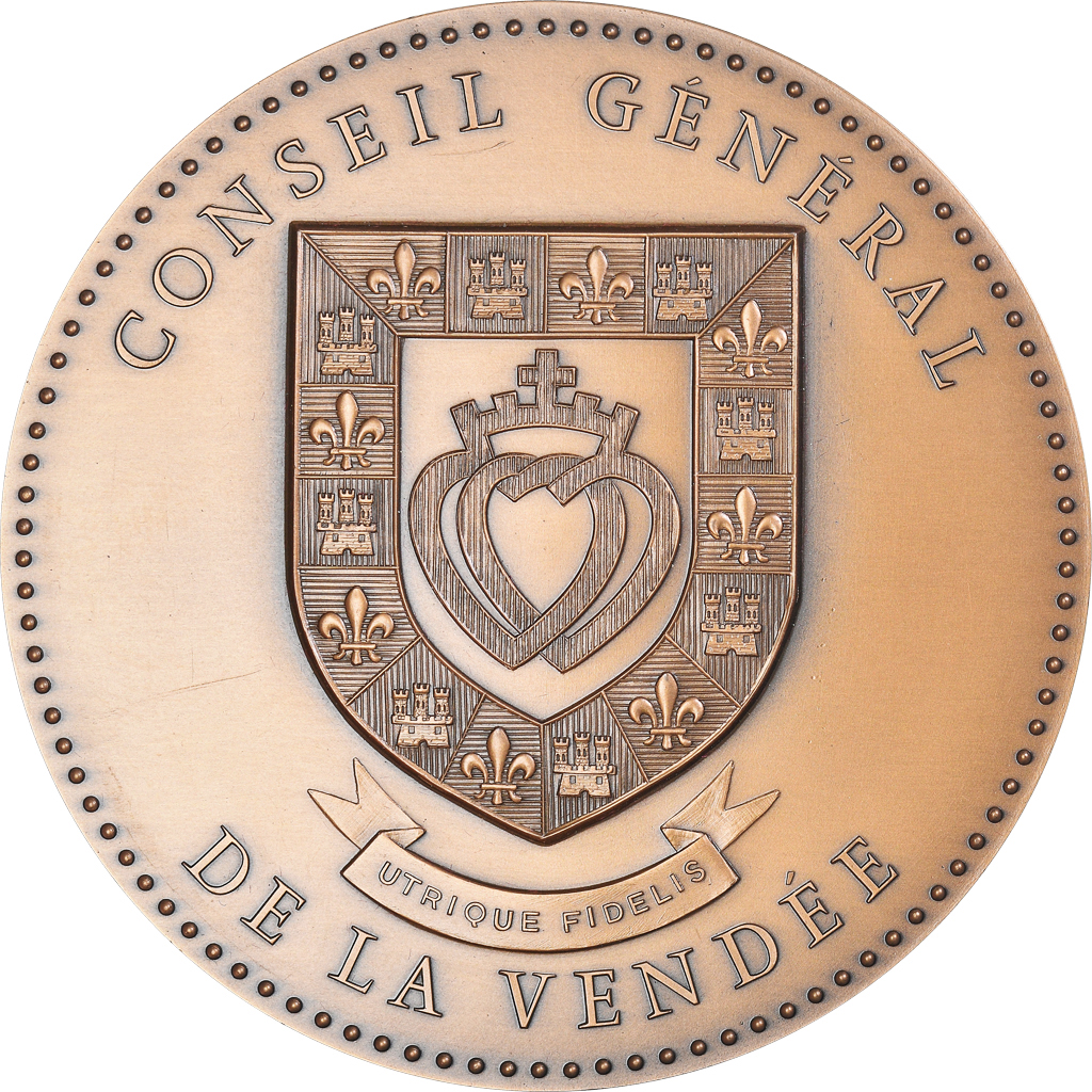 France, Medal, Conseil Général de la Vendée, Un Peuple de Géants, 1983