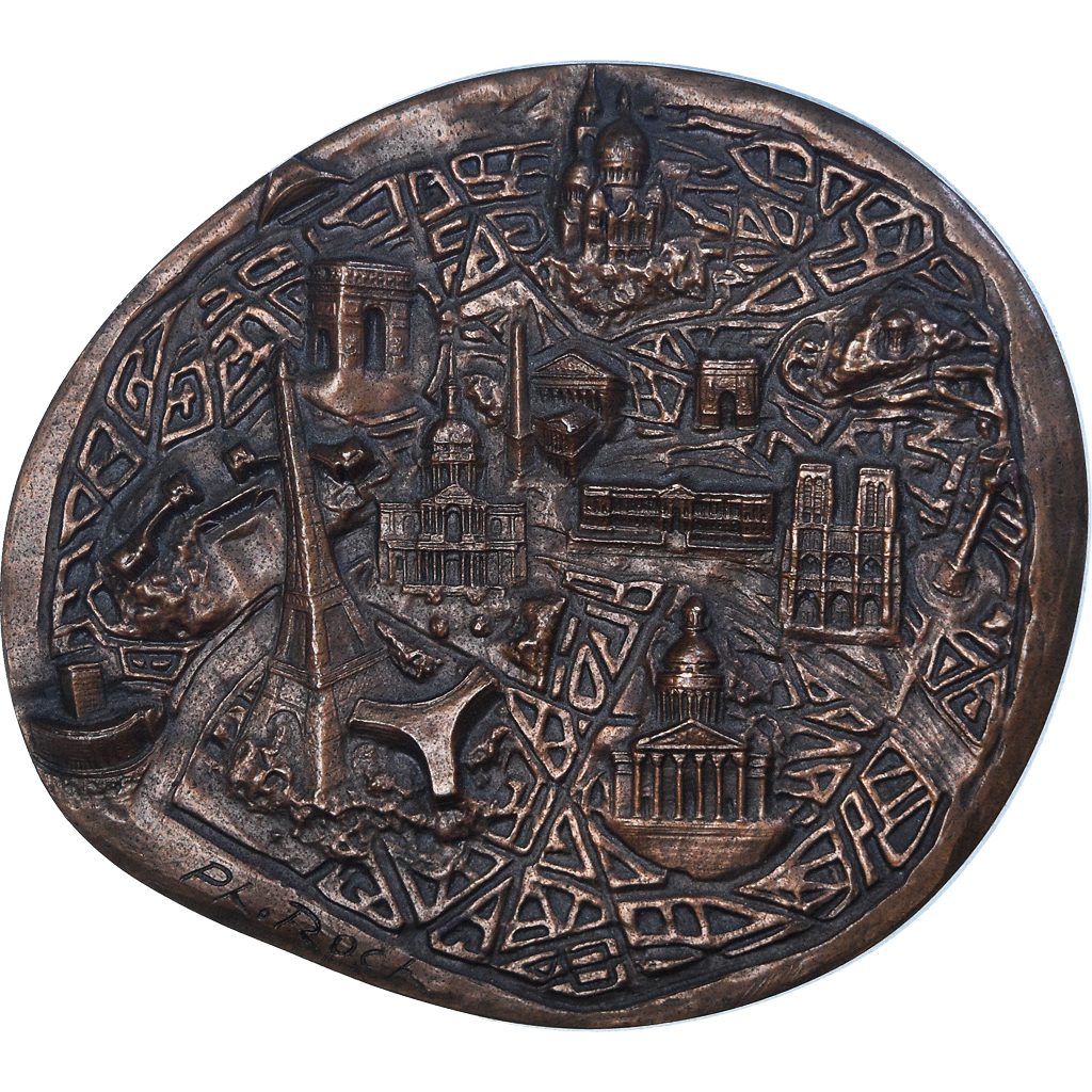 France, Medal, Ville de Paris, Fluctuat nec Mergitur, Geography, 1978, Roch