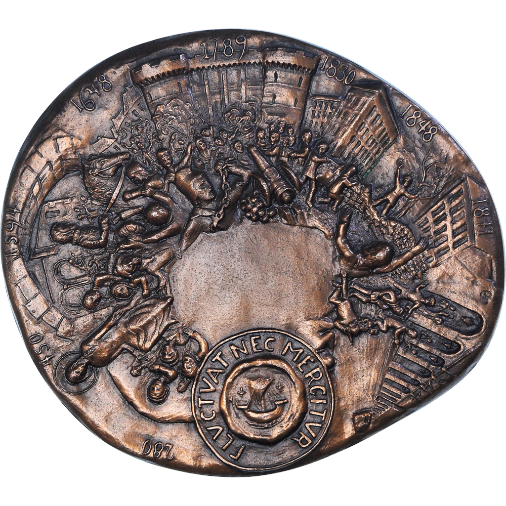 France, Medal, Ville de Paris, Fluctuat nec Mergitur, Geography, 1978, Roch