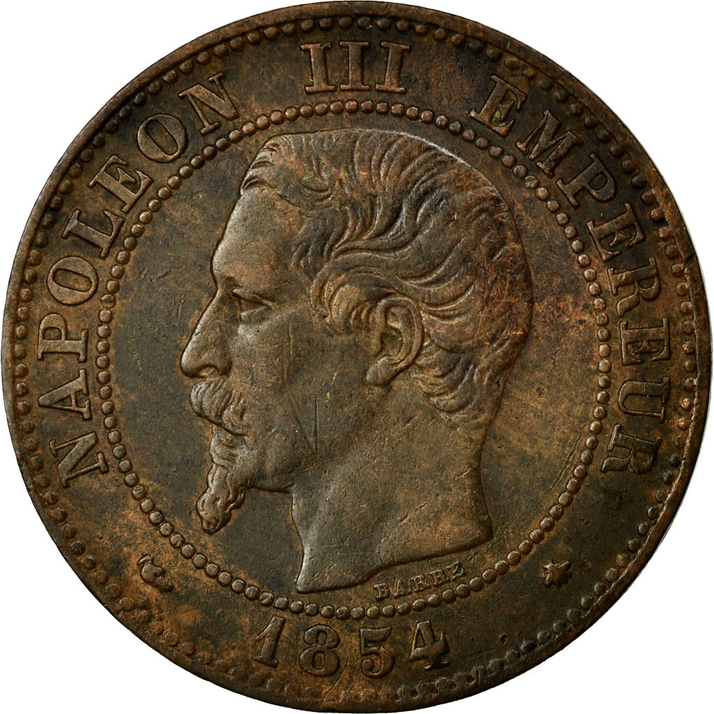 Coin, France, Napoleon III, Napoléon III, 2 Centimes, 1854, Strasbourg