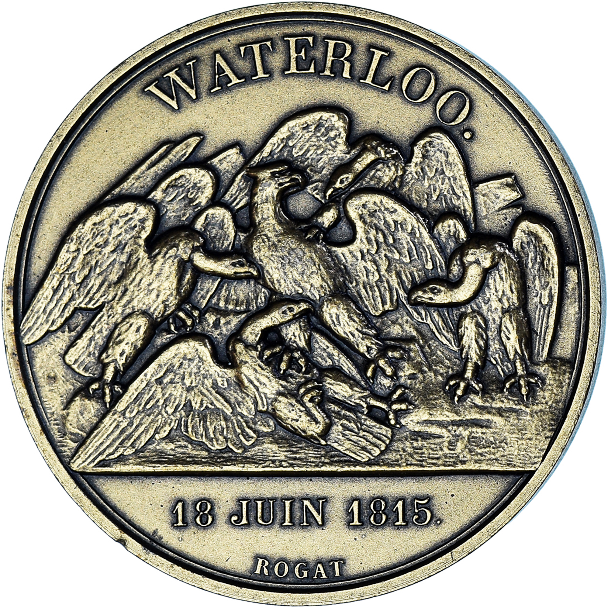 France, Medal, Napoléon Ier, Bataille de Waterloo (1815), Denon, Restrike