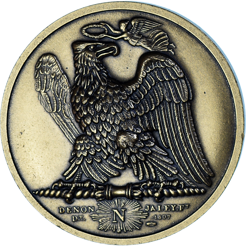 France, Medal, Napoléon Ier, Bataille de Waterloo (1815), Denon, Restrike