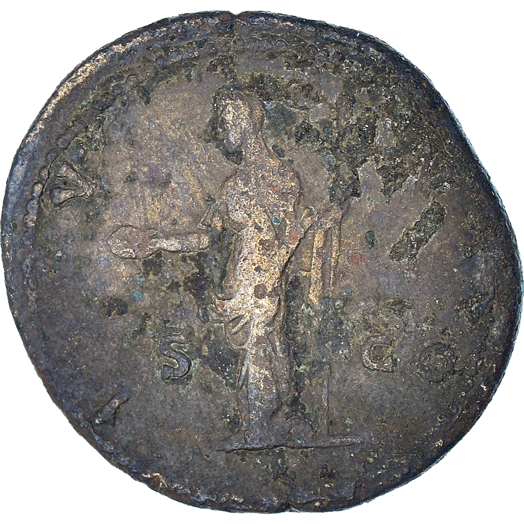 Coin, Diva Faustina I, As, AD 146-161, Rome, , Bronze