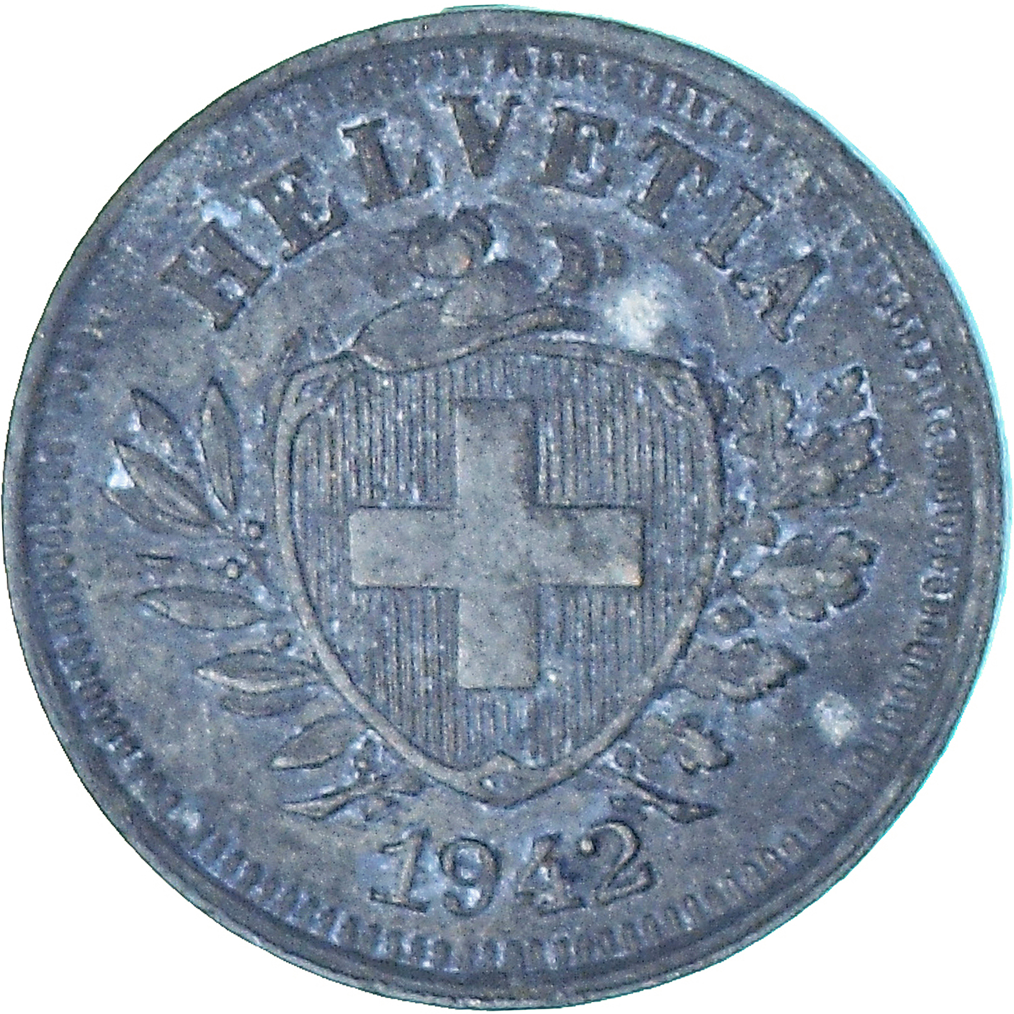 Coin, Switzerland, Croix Suisse, Centime, 1942, Bern, , Zinc