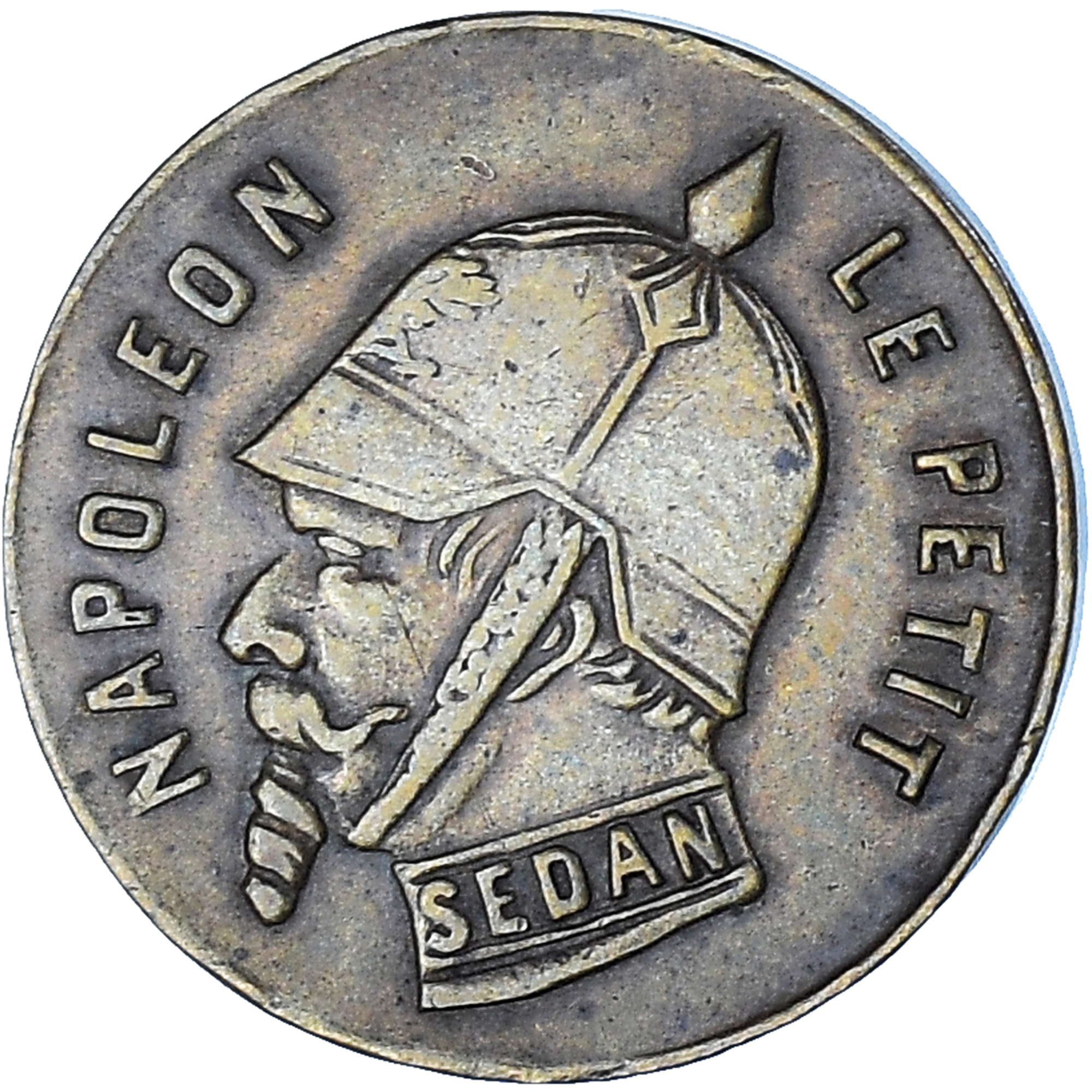 Munten, Frankrijk, Napoleon III, Satirique, Module de 1 Centime, 1870, Frappe