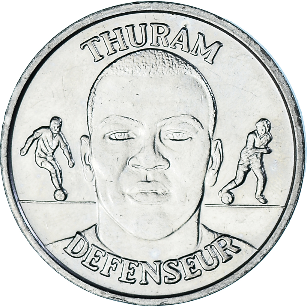 France, Token, Football, Lilian Thuram, Sport, 1999, , Nickel