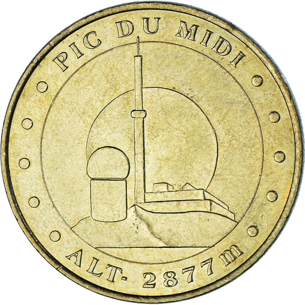 France, Token, Touristic token, Le Pic du Midi, 2001, MDP, 